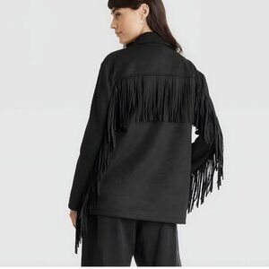 🖤 Universal Thread Women’s Fringe Jacket – Size XS | NWT 🖤 | WK-100003